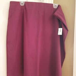 Old Navy Wine Colored Skirt-Brand New XL